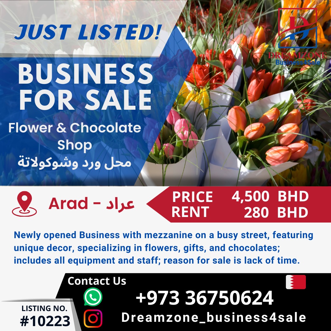 Flower & Chocolate shop for sale in prime Arad